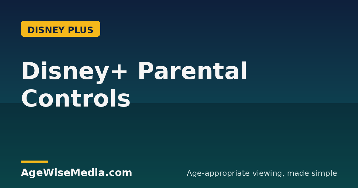 Disney+ Parental Controls: Kids Profiles, PINs & Content Ratings