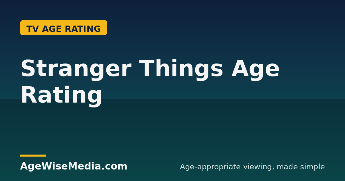 Stranger Things Age Rating: Is It OK for Kids? (Parents Guide)