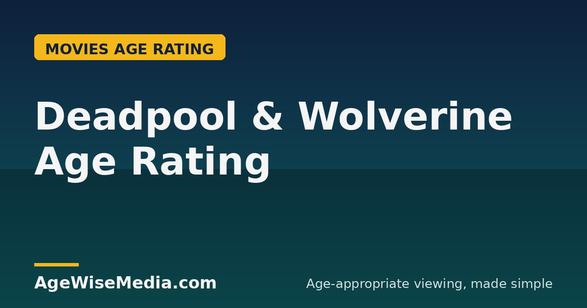 Deadpool & Wolverine Age Rating: Why It’s Rated R