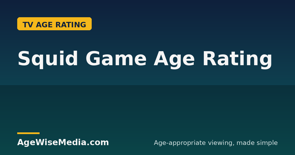 Squid Game Age Rating: Why It’s TV-MA (Parents Guide)