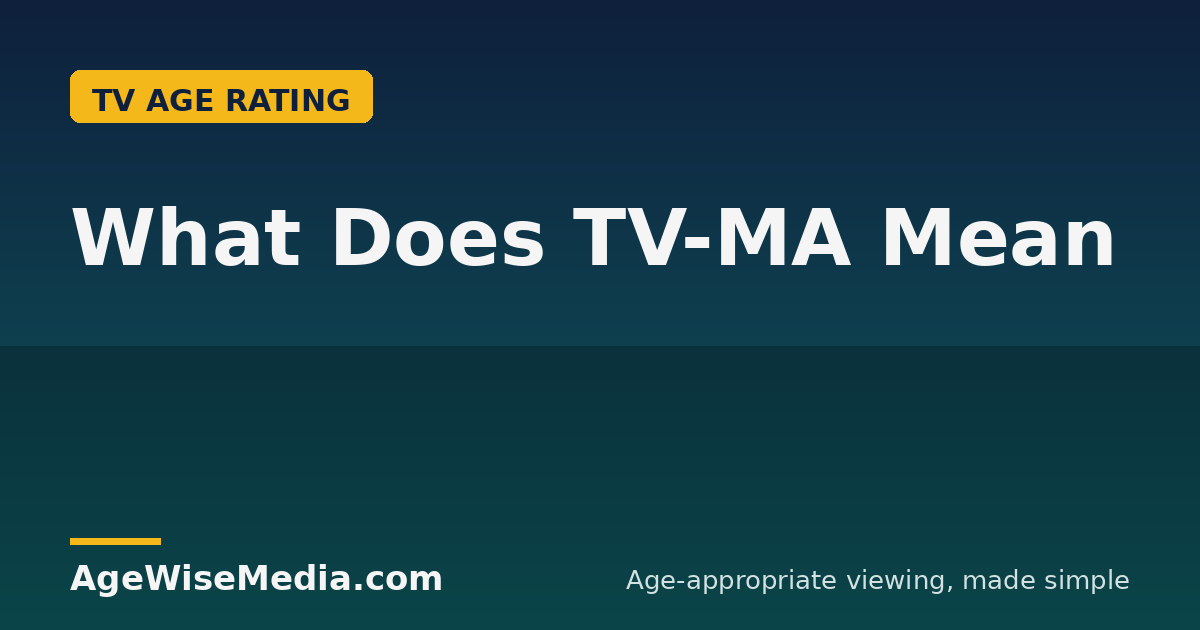 What Does TV-MA Mean? The Mature TV Rating Explained